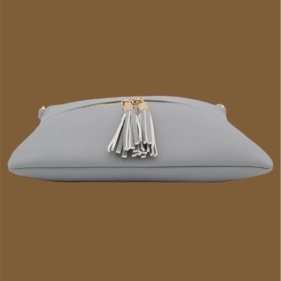 Lightweight Medium Crossbody Bag with Tassel - Picture 4 of 8